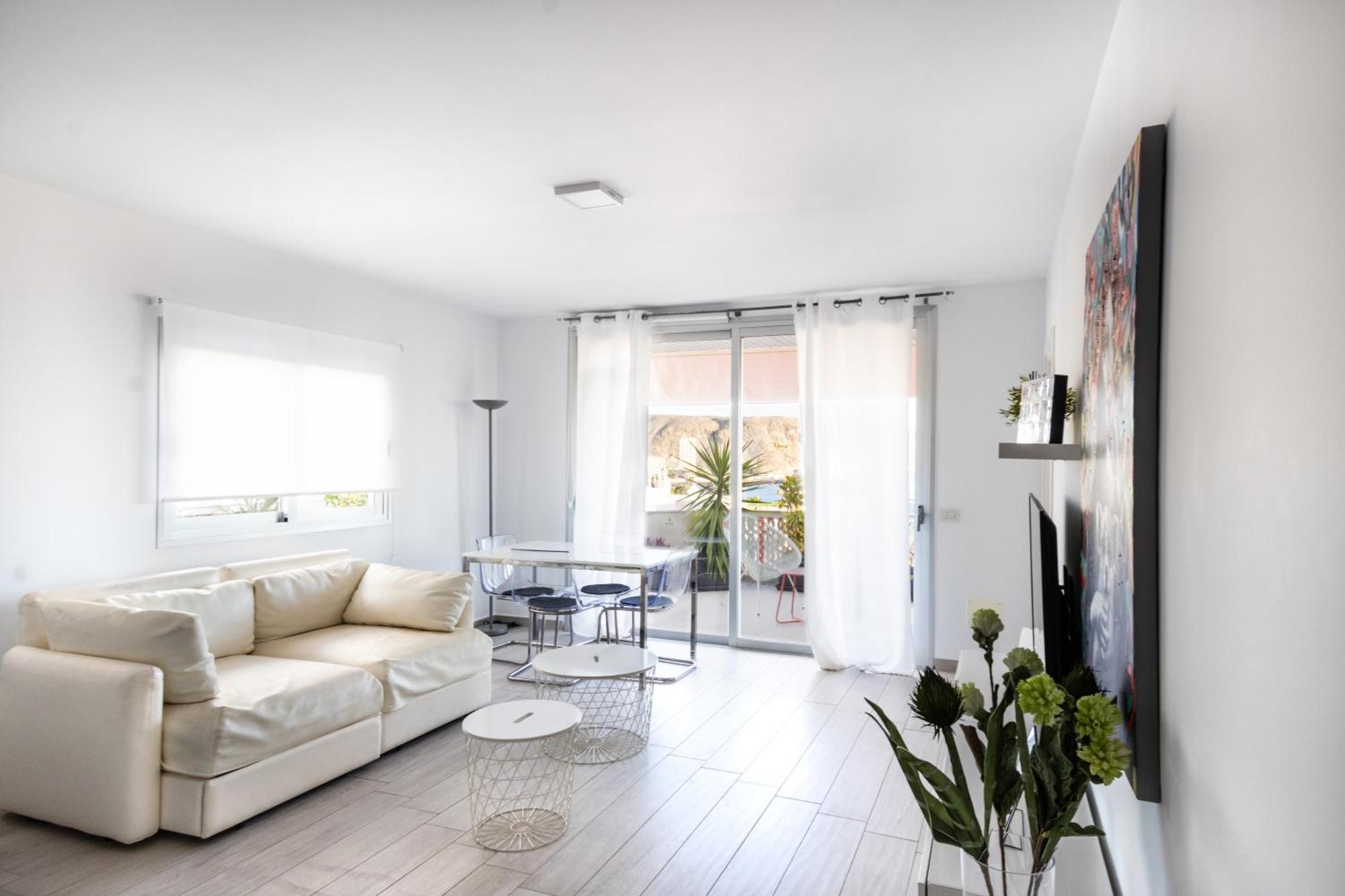 Ferienwohnung The White Heart House - Attic Sea View Los Cristianos  Exterior foto